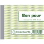 Exacompta - Réf. 13150E - 1 Manifold BON POUR - 50 feuillets numérotés et autocopiants - duplicatas (1 original + 1 copie) - for