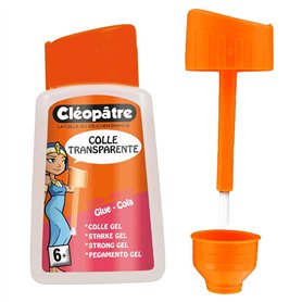 CLÉOPÂTRE - Colle Transparente Forte "Adhésive" En 80 gr Avec Pinceau Intégré – Idéale Travaux Manuels et Loisirs Créatifs - Ren