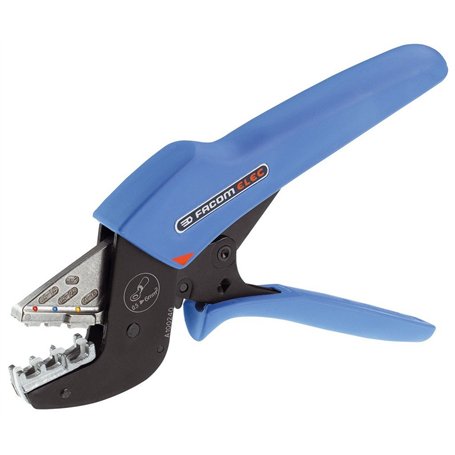 FACOM - Pince à Sertir à Cliquet pour Cosses Pre-Isolées Serka - 673838 - Outillage de Qualité - Longue Durée de Vie - Pour Prof