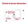 THIRARD - Serrure Applique 4 Gorges Fouillot 140X80 Droite, Noir