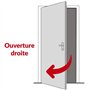 THIRARD - Serrure Applique 4 Gorges Fouillot 140X80 Droite, Noir