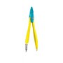 Maped - Coffret Mathset Compas Scolaire Study Pop - Compas Métal Tout en Couleurs - Mini Set de Traçage + Taille-Crayon + Gomme 