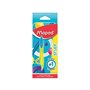 Maped - Coffret Mathset Compas Scolaire Study Pop - Compas Métal Tout en Couleurs - Mini Set de Traçage + Taille-Crayon + Gomme 