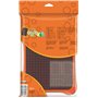 Maped - Ardoise Scolaire Graphite avec Éponge + Boîte 10 Craies Blanches - Ardoise Noire Double Face, Unie et Quadrillée - Dessi