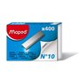 Maped Ergologic Agrafeuse de poche pour agrafes N°10, réserve d'agrafes et ôte-agrafes intégrés, livré avec 1 boite de 400 agraf
