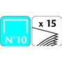 Maped Universal Metal 447110 Pince Agrafeuse N°10 + 400 Agrafes