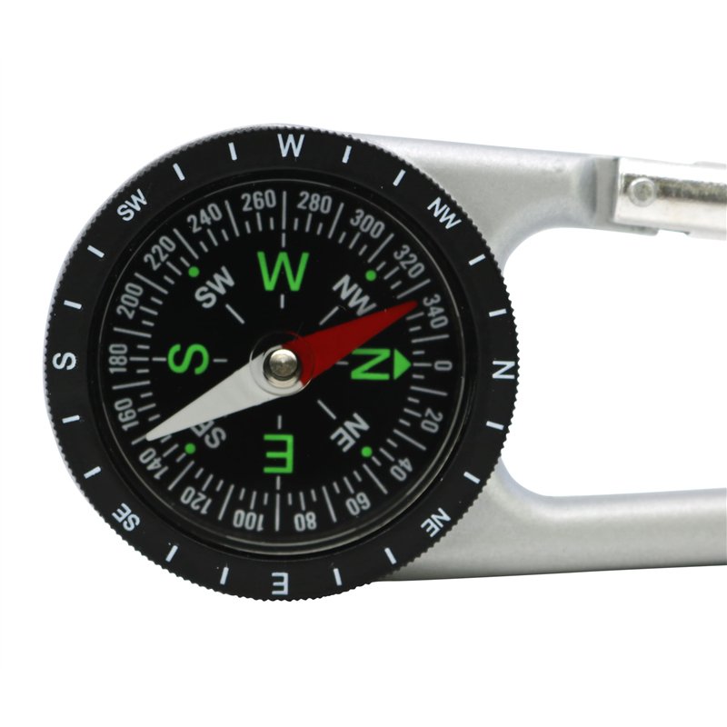 Image secondaire de C.A.O. 254 Boussole Mousqueton Adulte Unisexe, Noir, 10,8x4,5cm