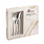 Pradel Excellence - Ménagère Izis 24 Pièces - Acier Inoxydable 18/10 - Service pour 6 Personnes - Couteaux, Fourchettes, Cuillèr