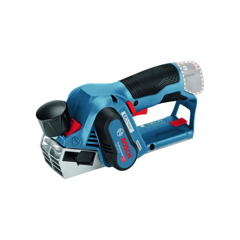 Bosch Professional 12V System rabot sans-fil GHO 12V-20 (largeur de rabotage maxi : 56 mm, avec 2 batteries 3,0 Ah + chargeur, 2