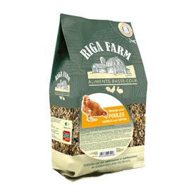 RIGA - Mélange Poules - Mélange De Graines Et Céréales - Riche En Vitamines Et Minéraux - Sain Et Nutritif - Élaboré Par Des Vét