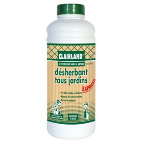 CLAIRLAND Désherbant Tous Jardins - Actif présent dans la nature - Concentré 910 mL