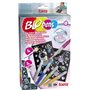 Lansay - BLOPENS - Mes Couleurs Métalliques - 5 Feutres de Coloriage À Souffler Avec 5 Pochoirs Réutilisables - Idée Cadeau Enfa