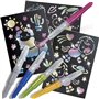 Lansay - BLOPENS - Mes Couleurs Métalliques - 5 Feutres de Coloriage À Souffler Avec 5 Pochoirs Réutilisables - Idée Cadeau Enfa