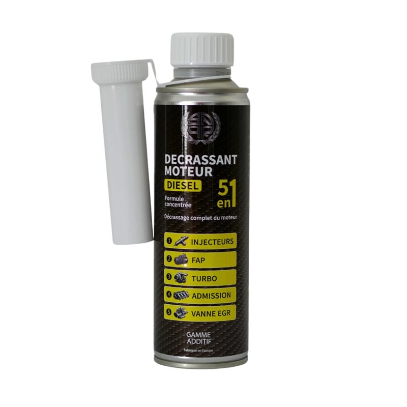 SNQR Décrassant et Décalaminant Moteur Diesel 5en1 375mL Ultra-Efficace | Nettoyage Immédiat Injecteurs, Turbo, FAP, EGR | Décra
