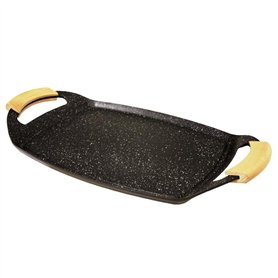 Baumalu 384131 Plancha Fonte d'Aluminium 48.5 x 28.5 x 3.7 cm