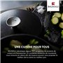 Baumalu, Casse Noix Acier Chromé Gris 21 x 6,2 x 6 cm - Outil de Cuisine Pratique pour Casser Noix, avec Poignée et Support en B