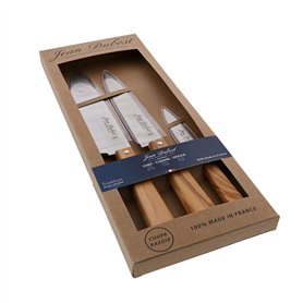 Jean Dubost SET 3 PIECES CUISINE MANCHE OLIVIER TRADITION