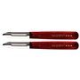 Nogent*** 01210J Lot de 2 Eplucheurs avec 2 Tranchants Lame en INOX 18/8 + Manche en Bois de Charme Merisier