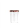 BSCA 519553 Set de 6 Confituriers/Couvercle Décore Verre 385 ml