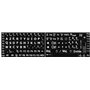 LA CAVERNE D'EABANI - Autocollants Lisibilité Clavier PC Grosses Touches Noir en PVC Compatible Clavier d'ordinateur Portable