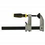 Stanley Fmht0-83244 Serre-Joint À Vis Gamme FatMax - Travaux De Précision - Système De Verrouillage - Poignée Bi Matière Soft Gr