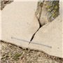 Flandria Lot de 100 Agrafes de paillage Ø3.7mm biseautées acier cranté 20x20x20cm - Fabrication Française
