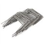 Flandria Lot de 100 Agrafes de paillage Ø3.7mm biseautées acier cranté 20x20x20cm - Fabrication Française