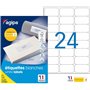 Apli Agipa – Boite Étiquettes Adhésives Blanches Multi–Usages Coins Arrondis – Certifié FSC – Anti-bourrage - 63