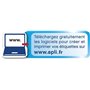Apli Agipa – Boite Étiquettes Adhésives Blanches Multi–Usages – certifié FSC – Anti-Bourrage - 105 x 148, 5 mm – 400 Étiquettes 