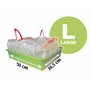 Aimé | Sacs Litière Chat x8 Format Universel 55x38.5 cm| Senteur Lavande | Sacs pour Bac à Litière avec Poignées Refermables pou