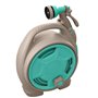 Jardibric - Dévidoir Enrouleur D'arrosage Portable 10m - Choix de Couleurs (Vert Anis ou Taupe Turquoise) - Compact et Pratique 