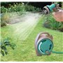Jardibric - Dévidoir Enrouleur D'arrosage Portable 10m - Choix de Couleurs (Vert Anis ou Taupe Turquoise) - Compact et Pratique 