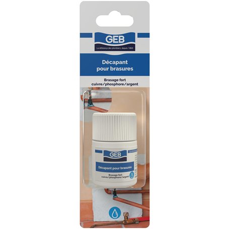GEB Décapant pour brasure forte cuivre phosphore argent 30 g