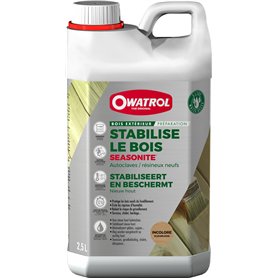 OWATROL - SEASONITE - Préparateur et stabilisateur Bois Neufs - Direct sur Bois Préparés - Incolore - 2