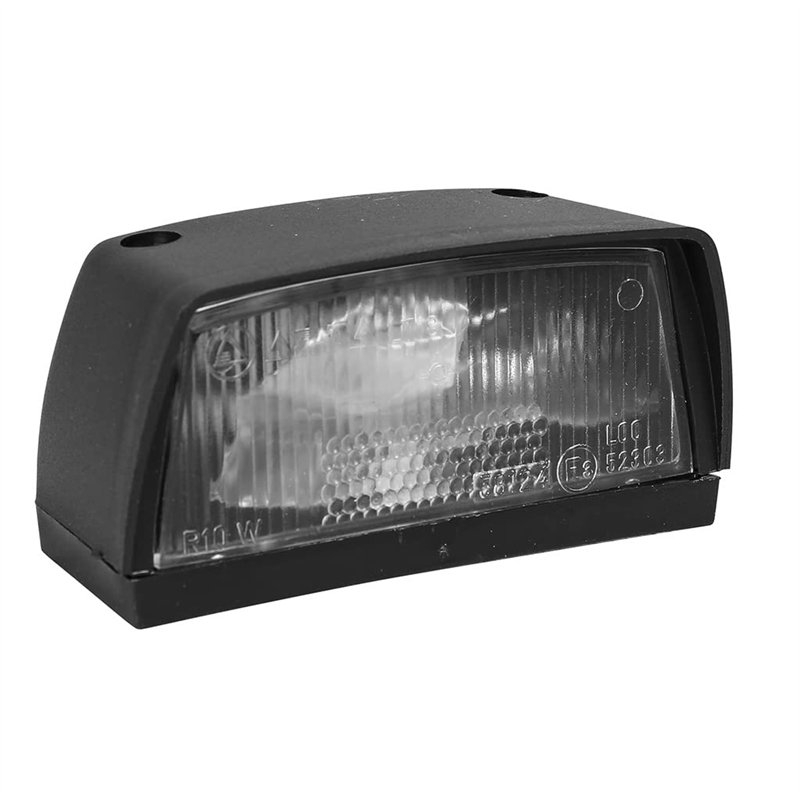 Image secondaire de OROK - Feux éclaireur de plaque/A fixer - Eclairage pour plaque d'immatriculation - Ampoule graisseur R5W fournie - Dimensions :