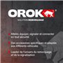OROK - Feux éclaireur de plaque/A fixer - Eclairage pour plaque d'immatriculation - Ampoule graisseur R5W fournie - Dimensions :