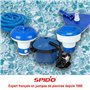 Spid'O 2976 Tête de Balai Trianglulaire pour Piscine, Bleu