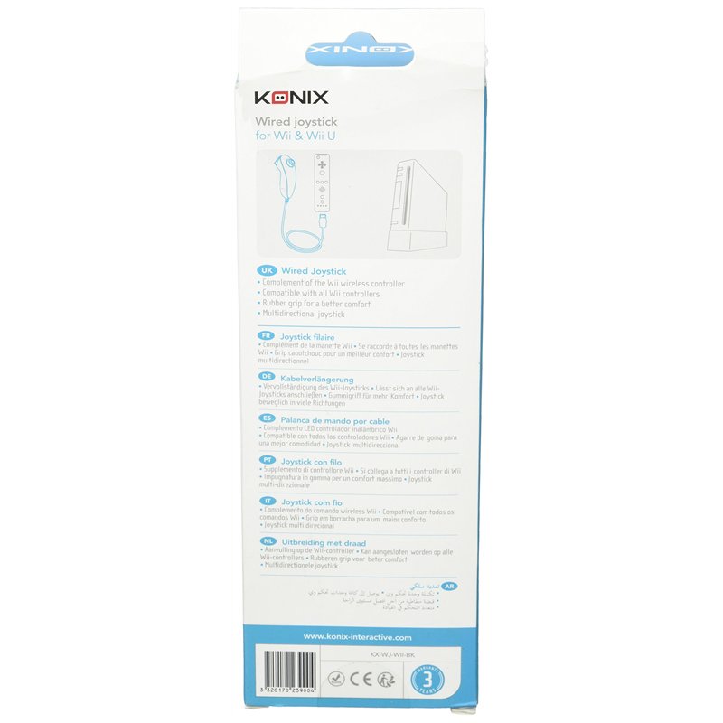 Image secondaire de Konix Coque de protection pour manettes Wii et Wii U - Caoutchouc - Noir