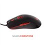 Konix Drakkar Souris Ambidextre - Souris Gamer 10 Boutons - Souris Gaming 4 Niveaux DPI - Souris Filaire Gamer Rétro-Éclairé - S