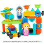 BLOKO – Coffret de 150 avec 2 Plaques de Jeu et 2 Figurines Famille – Dès 12 Mois – Fabriqué en Europe – Jouet de Construction 1