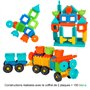 BLOKO – Coffret de 150 avec 2 Plaques de Jeu et 2 Figurines Famille – Dès 12 Mois – Fabriqué en Europe – Jouet de Construction 1