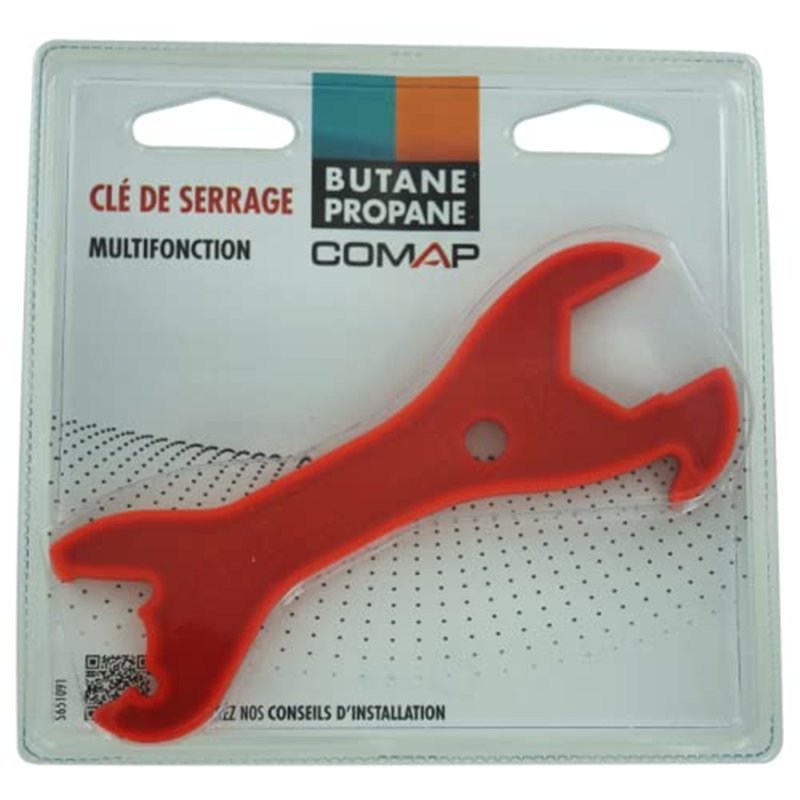 Image secondaire de Comap Clé de serrage multifonction Babaz pour étanchéité gaz des détendeurs, bouteilles et flexibles butane et propane - S651091