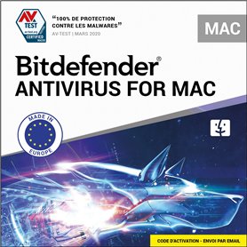 Bitdefender Antivirus | 1 Mac | 1 an | Disc