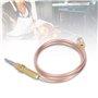 Thermocouple à gaz universel M8 filetage chauffage brûleur à gaz sonde thermocouple 600mm pièces de rechange de chauffage extéri