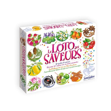 SentoSphère - RECHARGE - LE LOTO DES SAVEURS - Jeu Sensoriel - A partir de 7 ans - Fabriqué en France