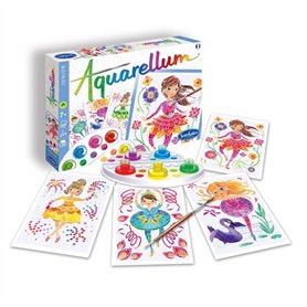 SentoSphère - AQUARELLUM JUNIOR - BALLERINES - Kit peinture - Peinture Aquarellable Magique - A partir de 7 ans - fabriqué en Fr