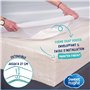 SWEET NIGHT - Protège Matelas 90x190 cm | Alèse Imperméable et Micro Respirante | Souple et Silencieux | Lavable à 90°C
