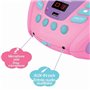 Lexibook lecteur CD Licorne Unicorn, Entrée line-in, port USB Pile ou Secteur, Bleu/Rose, RCD108UNI_10