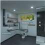 Aquasani 3 - Broyeur WC Adaptable avec Connexions pour Douche, Lavabo et Bidet, Installation Facile, Relevage 3m Vertical, 30m H