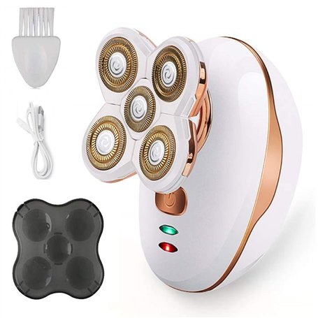Rasoir Électrique Femme - Imperméable Indolore Bikini Tondeuse Épilation pour Jambe Visage Corps Lèvres Bras Aisselles Aisselle
